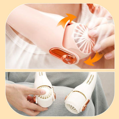Neck Air Conditioner Fan – Ultra‑quiet, 360° rotating, 3 speeds. Hands‑free cooling, long battery. Summer essential! 😎🌬️