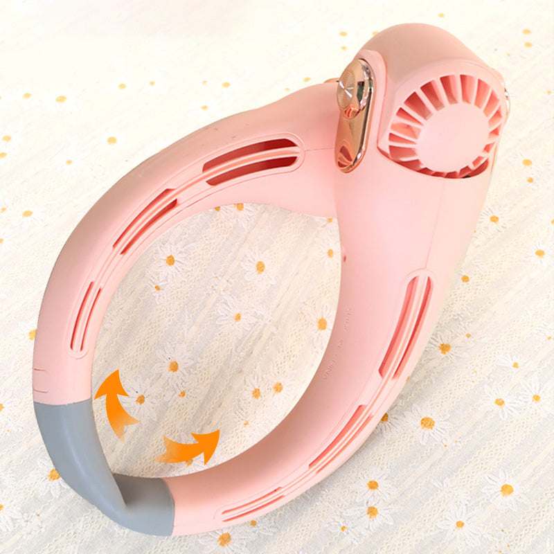 Neck Air Conditioner Fan – Ultra‑quiet, 360° rotating, 3 speeds. Hands‑free cooling, long battery. Summer essential! 😎🌬️