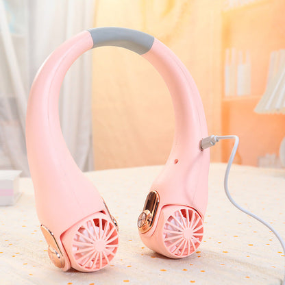 Neck Air Conditioner Fan – Ultra‑quiet, 360° rotating, 3 speeds. Hands‑free cooling, long battery. Summer essential! 😎🌬️