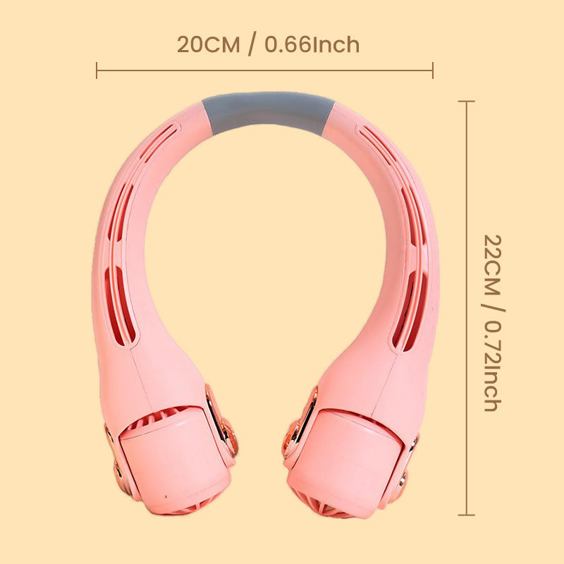 Neck Air Conditioner Fan – Ultra‑quiet, 360° rotating, 3 speeds. Hands‑free cooling, long battery. Summer essential! 😎🌬️