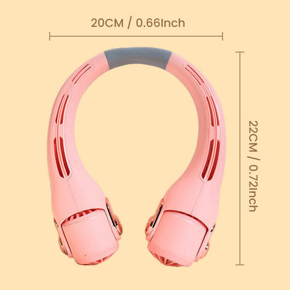 Neck Air Conditioner Fan – Ultra‑quiet, 360° rotating, 3 speeds. Hands‑free cooling, long battery. Summer essential! 😎🌬️