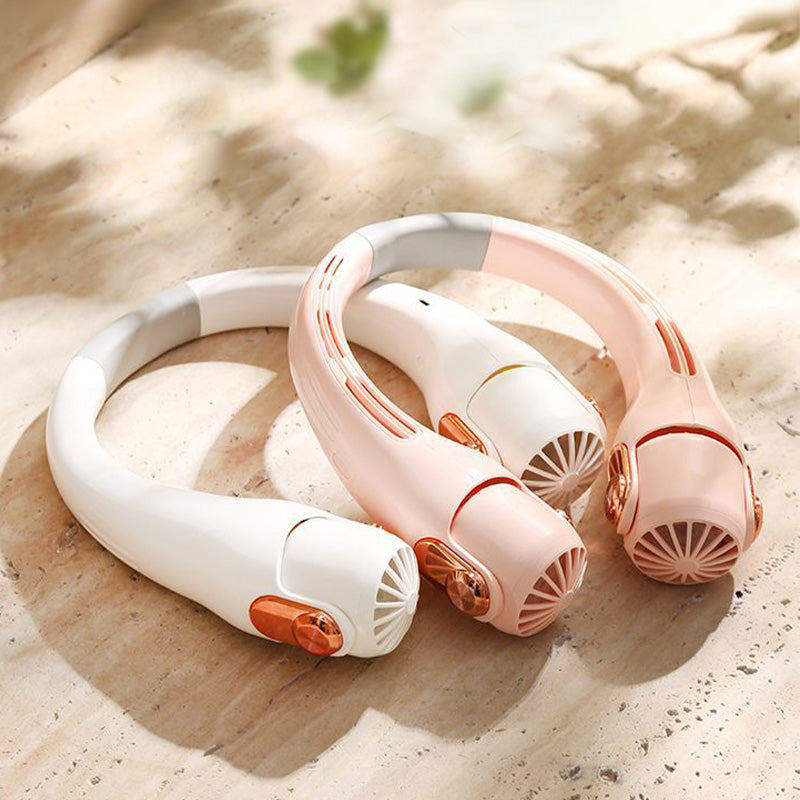 Neck Air Conditioner Fan – Ultra‑quiet, 360° rotating, 3 speeds. Hands‑free cooling, long battery. Summer essential! 😎🌬️